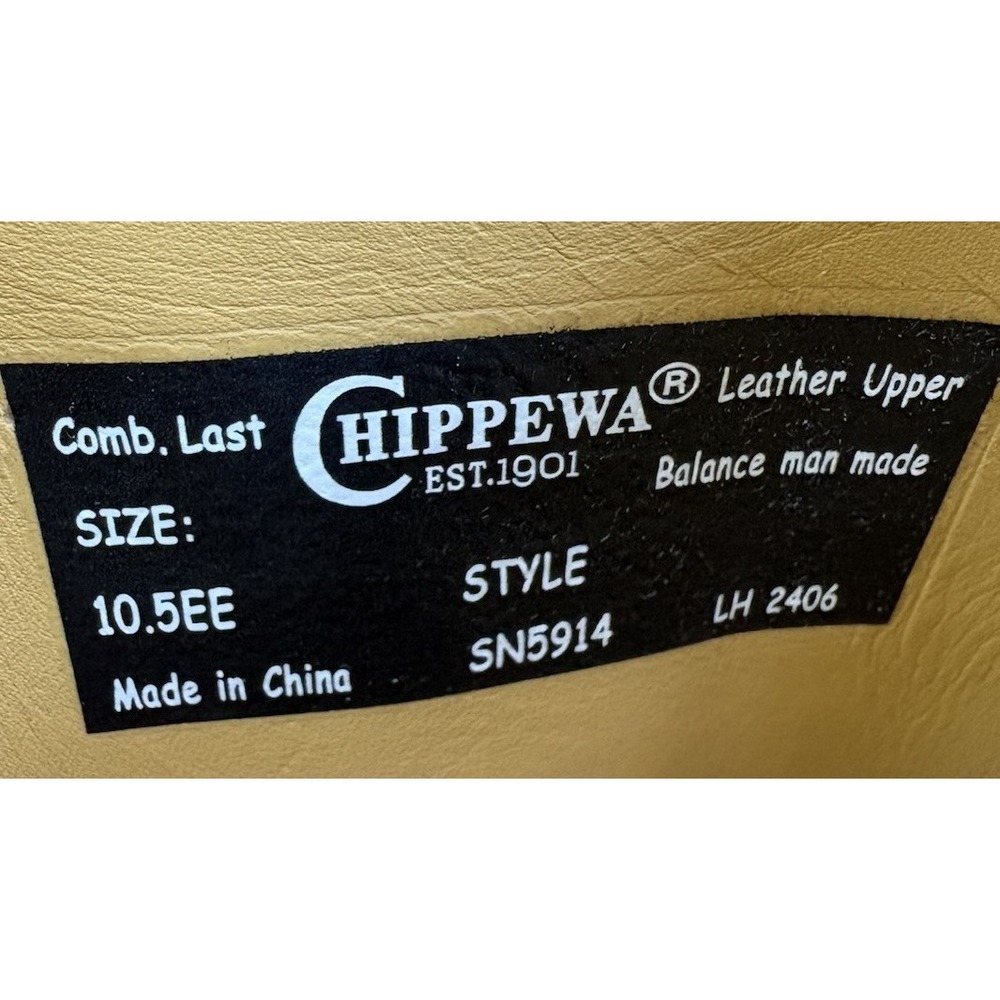 Chippewa Men's Cottonwood 17 Inch Snake Resistant Brown 10.5EE SN5914 NWT - Picture 13 of 13